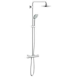 Grohe Euphoria Duschsystem 180 E, Brausearm 450mm, mit Aufputz-Thermostatbatterie, Wandmontage, Chro... GROHE-26418000  (Abb. 1)