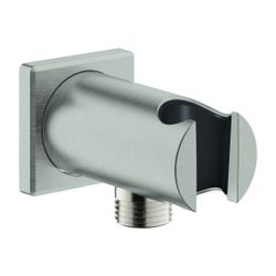 Grohe Rainshower Wandanschlussbogen eckige Rosette, Supersteel, Außengewinde 1/2", mit ... GROHE-26659DC0 4005176950100 (Abb. 1)