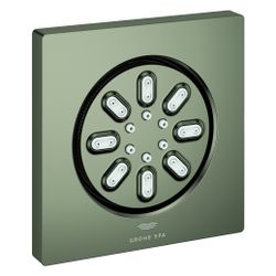 Grohe Rainshower Aqua Seitenbrause eckig, 2 Strahlarten, max. 3,3l/min, mit Einbaukörpe... GROHE-26802MG0 4005176944420 (Abb. 1)
