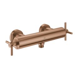 Grohe Atrio Brausebatterie, Warm Sunset gebürstet, Wandmontage, mit Kreuzgriffen... GROHE-26895DL0 4005176952432 (Abb. 1)