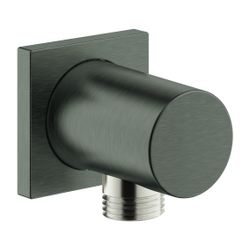 Grohe Rainshower Wandanschlussbogen Außengewinde, Hard Graphite gebürstet, eckige Roset... GROHE-27076AL0 4005176950193 (Abb. 1)