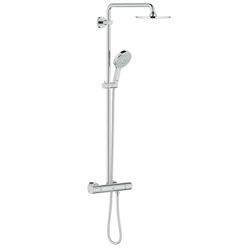 Grohe Rainshower System 210 Duschsystem mit Thermostatbatterie für die Wandmontage, mit Thermostat, ... GROHE-27967000  (Abb. 1)