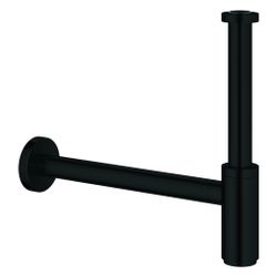 Grohe Geruchsverschluss für Waschtische 1 1/4", Messing, große Schubrosette, Mattschwa... GROHE-289122430 4067393081760 (Abb. 1)