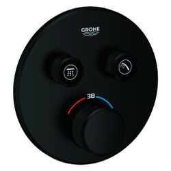 Grohe Grohtherm SmartControl Thermostat, rund, Fertigmontageset für Rapido SmartBox, 2... GROHE-291192430 4067393082408 (Abb. 1)