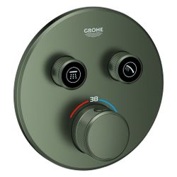Grohe Grohtherm SmartControl Thermostat, rund, Fertigmontageset für Rapido SmartBox, 2 ... GROHE-29119MG0 4005176944277 (Abb. 1)