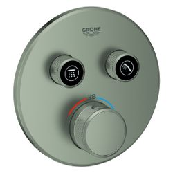 Grohe Grohtherm SmartControl Thermostat, rund, Fertigmontageset für Rapido SmartBox, 2 ... GROHE-29119MS0 4005176946417 (Abb. 1)
