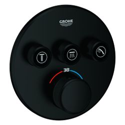Grohe Grohtherm SmartControl Thermostat, rund, Fertigmontageset für Rapido SmartBox, 3... GROHE-291212430 4067393082415 (Abb. 1)