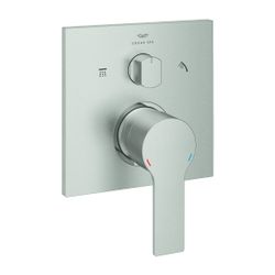 Grohe Allure Einhandbatterie, Supersteel, 3-Wege Umstellung, Fertigmontageset für Rapid... GROHE-29176DC1 4005176954276 (Abb. 1)