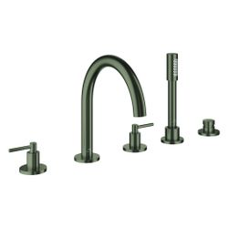 Grohe Atrio 5-Loch-Wannenkombination, Fertigmontageset mit Hebelgriffen, eigensicher, S... GROHE-29407MG0 4005176947063 (Abb. 1)