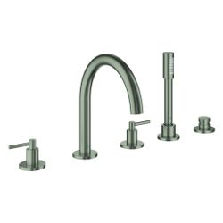Grohe Atrio 5-Loch-Wannenkombination, Fertigmontageset mit Hebelgriffen, eigensicher, S... GROHE-29407MS0 4005176945878 (Abb. 1)