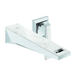 Grohe Allure Brilliant 2-Loch-Waschtisch-Wandbatterie PC Chrom, Griff White Attica Caes... GROHE-29519000 4005176795091 (Abb. 1)