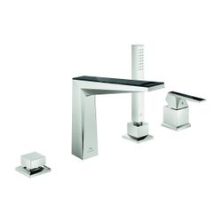 Grohe Allure Brilliant 4-Loch-Wannenkombination PC Supersteel, Griff, Vanilla Noir Caes... GROHE-29527DC0 4005176795145 (Abb. 1)