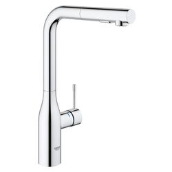 Grohe Essence Einhand-Spültischbatterie, 1-Loch-Montage, Schwenkauslauf, ausziehbare Du... GROHE-30270000 4005176314926 (Abb. 1)