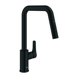 Grohe Eurosmart Einhand-Spültischbatterie, Mattschwarz, hoher schwenkbarer Gussauslauf... GROHE-306192430 4005176783869 (Abb. 1)