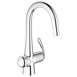 Grohe Zedra Einhand-Spültischbatterie, 1-Loch-Montage, mit Geräteabsperrventil, Chrom, 31203000... GROHE-31203000  (Abb. 1)