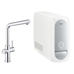 Grohe Blue Home Starter Kit, L-Auslauf, 1-Loch-Montage, Chrom, 31454000... GROHE-31454000  (Abb. 1)