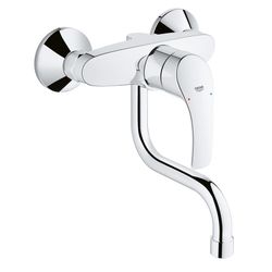 Grohe Eurosmart Einhand-Spültischbatterie, Wandmontage, Ausladung 150mm, Chrom, 31509002... GROHE-31509002  (Abb. 1)