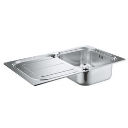 Grohe Edelstahlspüle K300 mit 1 Becken/Abtropffläche 860x500mm, Edelstahl, 31563SD0... GROHE-31563SD0  (Abb. 1)