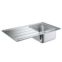 Grohe Edelstahlspüle K500 mit 1 Becken/Abtropffläche 860x500mm, Edelstahl, 31571SD0... GROHE-31571SD0  (Abb. 1)