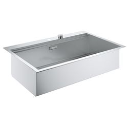 Grohe Edelstahlspüle K800 mit 1 Becken, 846x560mm, Einbau flächenbündig, Oberfläche Sat... GROHE-31584SD0 4005176473418 (Abb. 1)