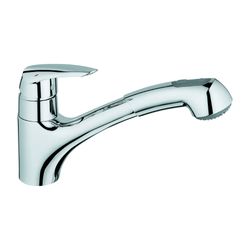 Grohe Eurodisc Einhand-Spültischbatterie, 35mm Keramikkartusche, Messing, Chrom, 322570... GROHE-32257001 4005176834165 (Abb. 1)