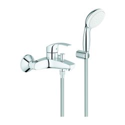 GROHE EH-Wannenbatterie Eurosmart 33302_2 mit Wandhalterset chrom... GROHE-3330220A 4005176456510 (Abb. 1)