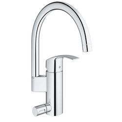 Grohe Eurosmart Einhand-Spültischbatterie, 1-Loch-Montage, flacher Auslauf, Chrom, 33490002... GROHE-33490002  (Abb. 1)