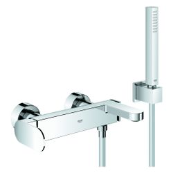 Grohe Plus Einhand-Wannenbatterie, Wandmontage, mit Brauseset Euphoria Cube Stick, Chro... GROHE-33547004 4067393080022 (Abb. 1)