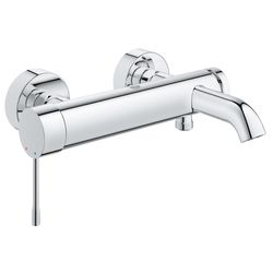 Grohe Essence Einhand-Wannenbatterie, Wandmontage, eigensicher, Nickel poliert, 33624BE1... GROHE-33624BE1  (Abb. 1)