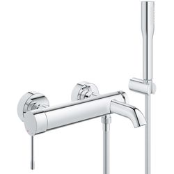 Grohe Essence Einhand-Wannenbatterie, mit Brausegarnitur, eigensicher, Chrom, 33628001... GROHE-33628001 4005176990793 (Abb. 1)