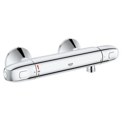 Grohe Grohtherm 1000 Thermostat-Brausebatterie, 1/2", Wandmontage, SafeStop, eigensiche... GROHE-34143003 4005176309618 (Abb. 1)