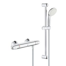 Grohe Grohtherm 1000 Thermostat-Brausebatterie 1/2" mit Tempesta Brausegarnitur II 600m... GROHE-34151004 4005176456664 (Abb. 1)