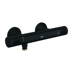 Grohe Grohtherm 500 Thermostat-Brausebatterie Wandmontage Mattschwarz... GROHE-347932430 4067393015901 (Abb. 1)