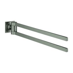 Grohe Allure Doppel-Handtuchhalter Hard Graphite gebürstet, schwenkbar... GROHE-40342AL1 4005176531729 (Abb. 1)