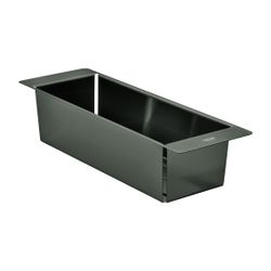 Grohe Abtropfschale, Edelstahl, 450x150x100mm, Hard Graphite gebürstet, 40852AL0... GROHE-40852AL0 4005176740589 (Abb. 1)