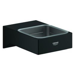 Grohe Selection Cube Halter für Glas/Seifenschale/-spender, Mattschwarz, 408652430... GROHE-408652430 4067393083368 (Abb. 1)