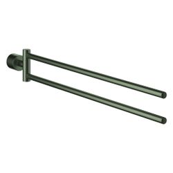 Grohe Atrio Handtuchhalter, 2-armig, nicht schwenkbar, Satin Graphite, 40888MG0... GROHE-40888MG0 4005176944741 (Abb. 1)