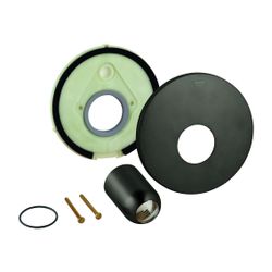 Grohe Rosette Hard Graphite gebürstet, mit Kappe, für Einhand-Brausebatterie Fertigmont... GROHE-46904AL0 4005176637902 (Abb. 1)