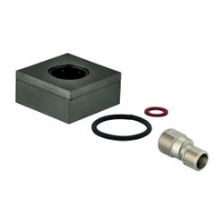 Grohe S-Anschluss, 1/2"x3/4", Verstellbarkeit 7,5mm, Hard Graphite gebürstet, 47824AL0... GROHE-47824AL0 4005176619090 (Abb. 1)