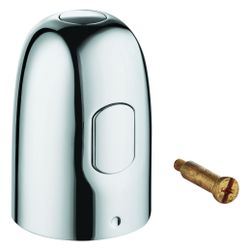 Grohe Absperrgriff mit MetalGrip, EcoButton, für Grohtherm 1000, Mattschwarz, 47976243... GROHE-479762430 4067393030751 (Abb. 1)