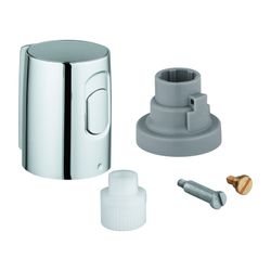 Grohe Absperrgriff Chrom für Thermostat-Wannen-/Brausebatterie, Sicherheitssperre bei 3... GROHE-47992000 4005176332296 (Abb. 1)