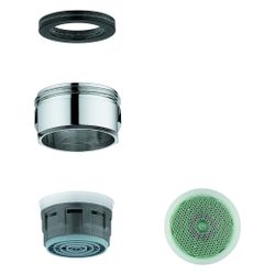 Grohe Mousseur, SpeedClean, Außengewinde M24x1, 481592430, 5,7l/min bei 3 bar, Mattsch... GROHE-481592430 4005176788062 (Abb. 1)