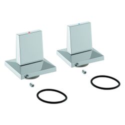 Grohe Griffpaar für Allure Brilliant, Metall, Markierung Blau/Rot, Chrom, 48326000... GROHE-48326000 4005176373237 (Abb. 1)