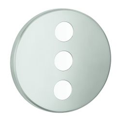 Grohe Rosette rund für SmartControl, Supersteel für 3-fach Unterputzventil Fertigmontag... GROHE-48366DC0 4005176479496 (Abb. 1)