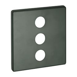 Grohe Rosette eckig für SmartControl, Hard Graphite gebürstet für 3-fach Unterputzventi... GROHE-48368AL0 4005176581151 (Abb. 1)