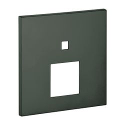Grohe Rosette eckig für Einhandmischer-Fertigmontageset, Hard Graphite gebürstet mit 2-... GROHE-48431AL0 4005176619250 (Abb. 1)