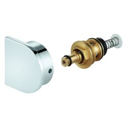Grohe Umstellung für Einhand-Wannenbatterien Wand/Boden, mit Umstellknopf, Satin Steel,... GROHE-48451MS0 4067393027621 (Abb. 1)