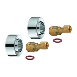 Grohe S-Anschluss mit Schalldämpfer und Schraubrosette, 1/2" x 3/4", 7,5mm Verstellbark... GROHE-48453DL0 4067393130499 (Abb. 1)
