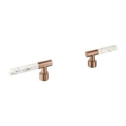Grohe Atrio PC Hebelgriffe White Attica Caesarstone Warm Sunset gebürstet für 21134/211... GROHE-48458DL0 4005176951831 (Abb. 1)
