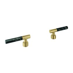 Grohe Atrio PC Hebelgriffe Vanilla Noir Caesarstone Cool Sunrise gebürstet für 21134/21... GROHE-48459GN0 4005176951862 (Abb. 1)